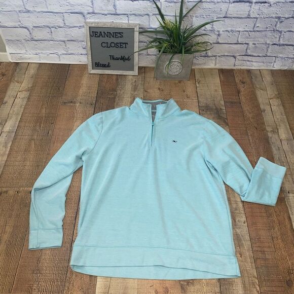 Vineyard Vines Shep 1/4 Zip Saltwater Pullover Sweater - Picture 1 of 16